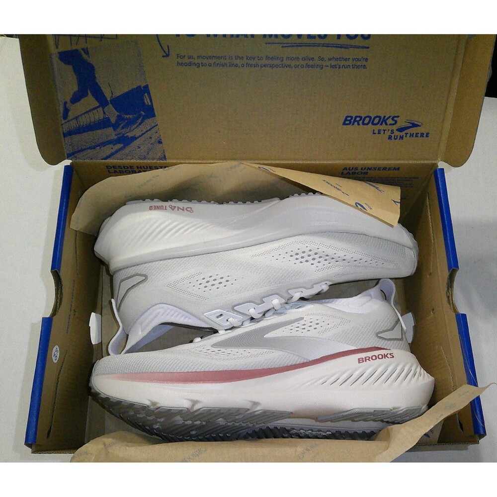 New NWT NIB Womens Brooks Glycerin 23 Pink White 10 B Run Walk New Style